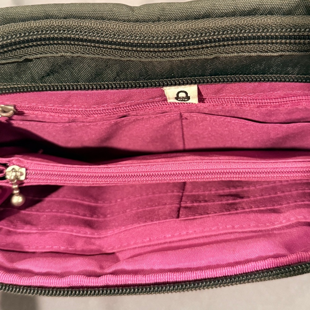 Baggallini Steel Gray RFID Belt Bag Crossbody Fanny Pack EUC - Picture 5 of 6